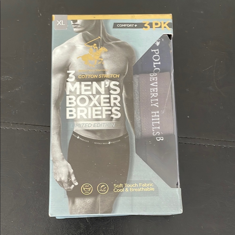 Men's Boxer Briefs 3-Pack - Black